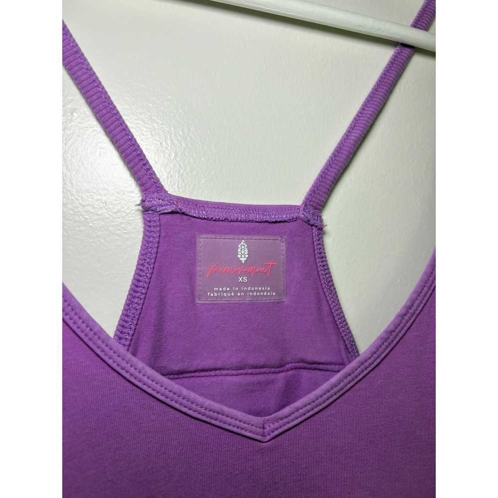 NEW Free People FP Movement Hot Shot Harem Jumpsuit XS Purple Slouchy Romper - Picture 3 of 8